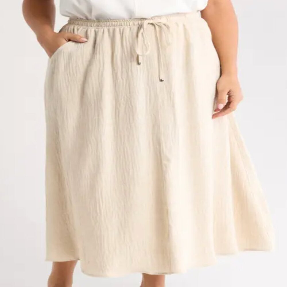 NWT Love Bonito Midi Drawstring Skirt